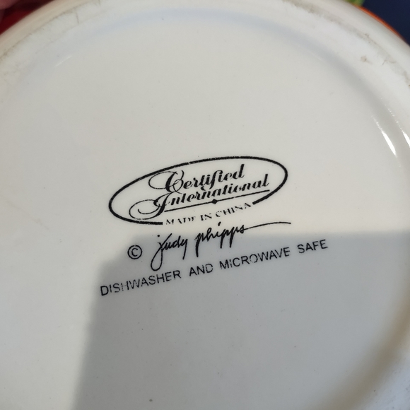 Certified International  Large 3D Vegetable Design Pitcher and tray - Picture 6 of 10